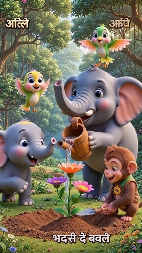 🌈 चीकू खरगोश और जादुई रंग-बिरंगा पेड़ | Hindi 3D Cartoon Story🐰 चीकू को मिला रहस्यमयी जादुई बीज! 😱