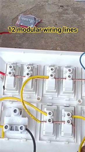 12 Modula#r Board Wiring# in 5 Minutes!# ⚡ Bijli ka kaam# sikhein#r