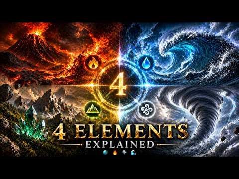 4 Elements Explained: Fire, Water, Earth, Air 🔥🌊🌍💨 4K Cinematic Documentary