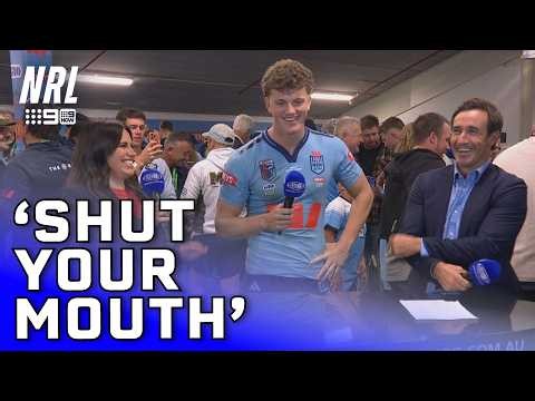 Blues debutant's words for club teammate: In the Sheds | NRL on Nine
