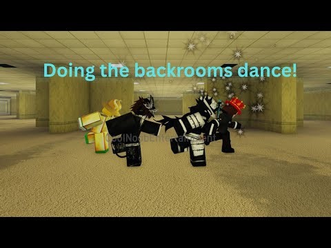 Doing the Roblox backroom dance!