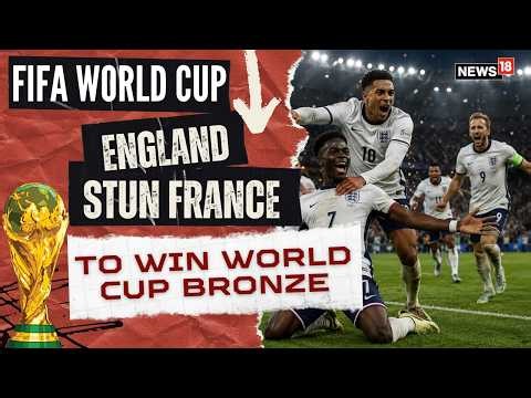 England Beat France 6-4 to Win World Cup Bronze | Saka Hat-Trick & Bellingham Shine | N18G | 4K