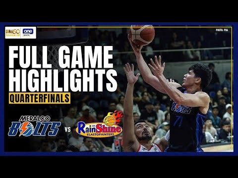 MERALCO vs. RAIN OR SHINE | FULL GAME HIGHLIGHTS | PBA SEASON 50 PHILIPPINE CUP PLAYOFFS | DEC. 29
