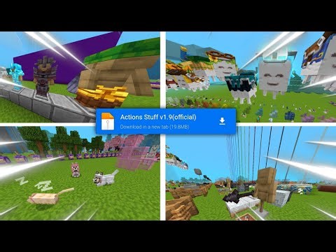 Action and stuffs 1.9 (Update)|🔥 Best Animation Addon| Mediafire Link | For Mcpe 1.21