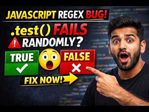 JavaScript Regex Bug 😳 Why .test() Fails Randomly (Fix Inside)