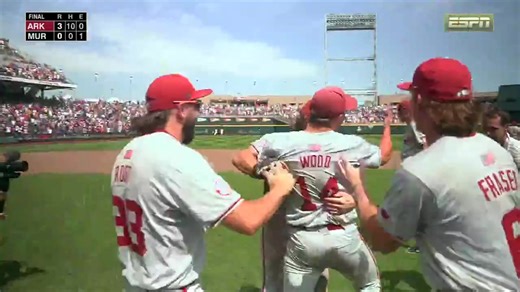 🌟 The D1 Dozen: Top Plays of 2025 No. 1: Arkansas Razorback Baseball's Gage Wood strikes out 19 en route to the third no-hitter in Men's College World Series HISTORY and first in 65 years! | D1Baseball.com