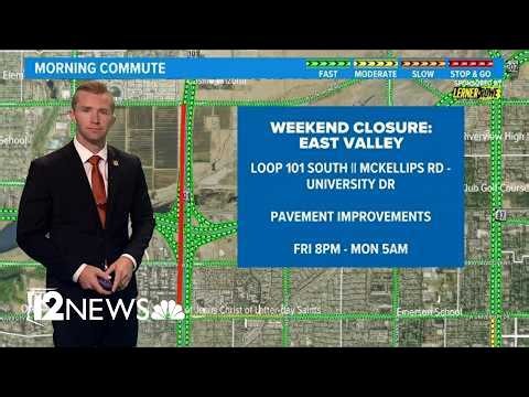 Driving in the Valley this weekend? Check out these freeway closures before you hit the road.