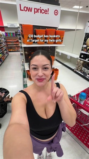 $30 Budget Boo Baskets at Target for Twin Girls