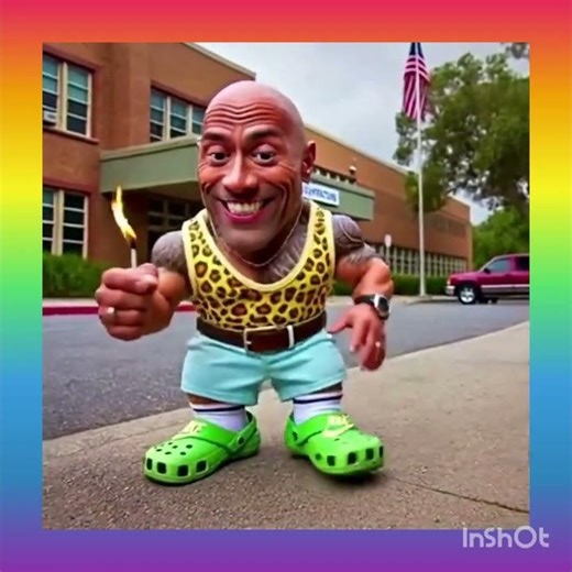 “Crazy Cartoon Muscle Man with Fire Match 😱🔥 | Funny AI Character”