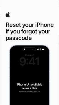 Reset your iPhone if you forgot your passcode | Apple Support