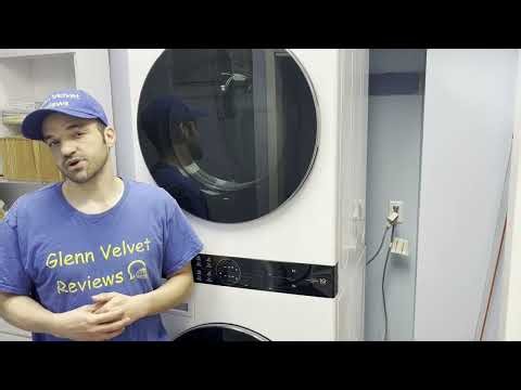 Small Overview of LG WashTower Stacked SMART Laundry Center. WKGX201HWA