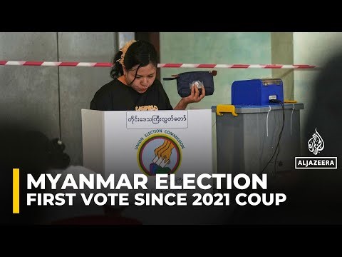 Voting underway in Myanmar as polls open for first general election since 2021 military coup
