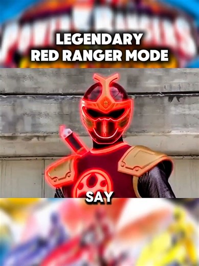 Legendary Red Ranger Mode #powerrangers #mightymorphin #fyp