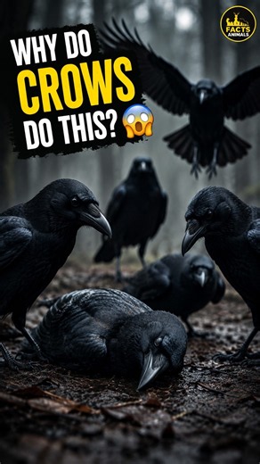 Why Do Crows Gather Around Dead Crows? 🐦😳 | Crow Facts