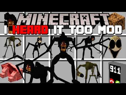 Minecraft I HEARD IT TOO MOD / SCARY I HEARD IT TOO ADDON! (Minecraft Mods)
