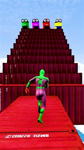 GTA 5 Epic Water Ragdolls | Spider-Man Jumps / Fails ep.18465 #shorts