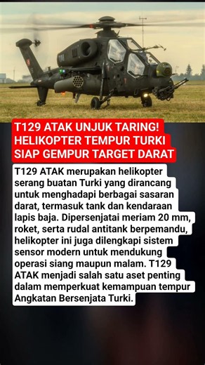 T129 ATAK Unjuk Taring! Helikopter Tempur Turki Siap Gempur Target Darat