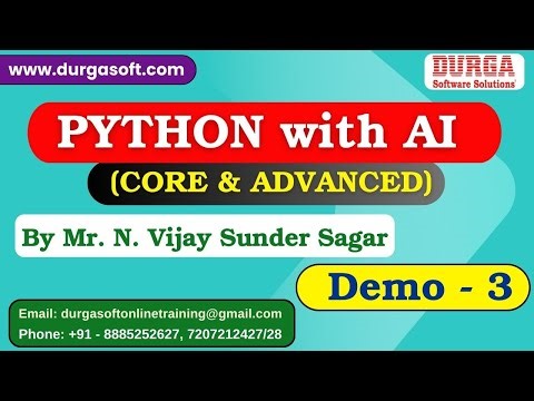 PYTHON with AI tutorials || Demo - 3 || by Mr. N. Vijay Sunder Sagar On 31-12-2025 @11AM (IST)