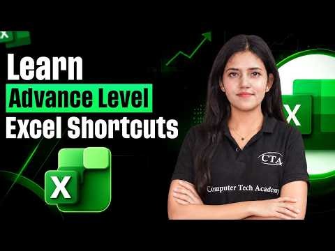 Learn Advance Excel Shortcuts Keys | MS Excel Shortcuts Keys | Computer Tech Academy