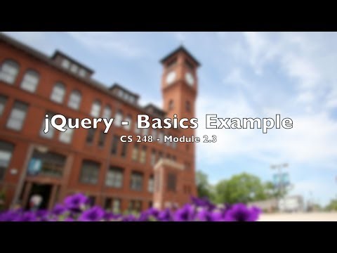 CS248 - Module 2.3: jQuery Basics Example