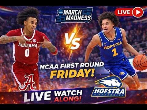 LIVE STREAMING Alabama vs. Hofstra Friday, March 20 at 2:15 p.m. CT