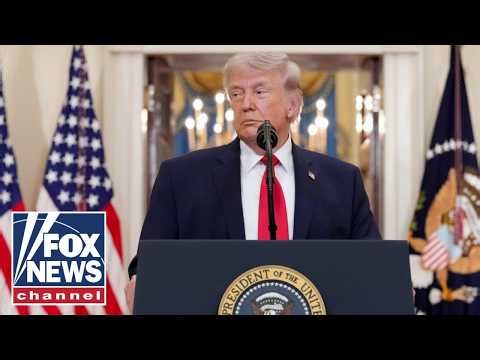 JUST IN: Trump shares video of Iran's biggest bridge 'tumbling town'