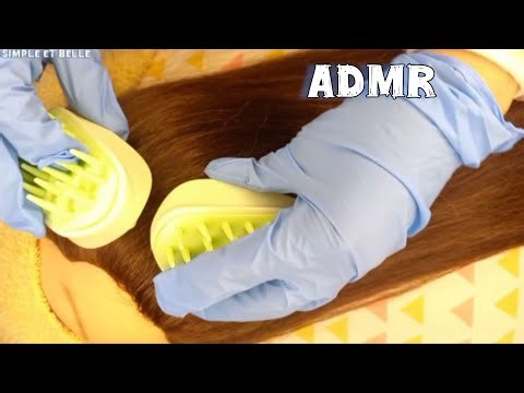 ASMR Hair Brushing & Scalp Exam | Relaxing Crinkly Sounds with Hypnotic Sensation (No Talking)