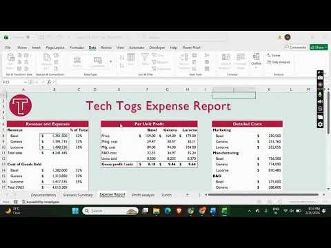 Illustrated Excel 2019 | Module 12: SAM Project 1a Tech Togs #illustratedexcel