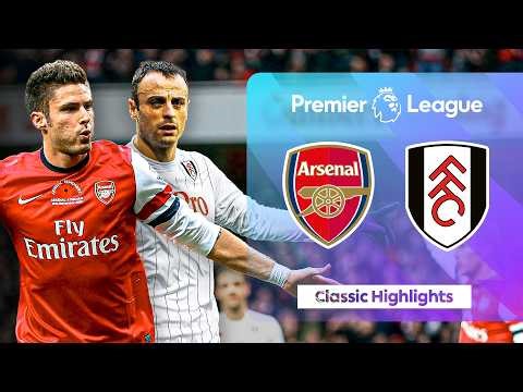 Giroud & Berbatov Double & Penalty Drama | Arsenal v Fulham | Classic PL Highlights