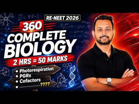 COMPLETE BIOLOGY One Shot 🔥 RE-NEET 2026 | 2 HRS = 50 MARKS | High Weightage Topics