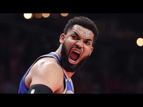Karl-Anthony Towns 20-10-10 Game 4 vs Hawks! Knicks Tie Series!