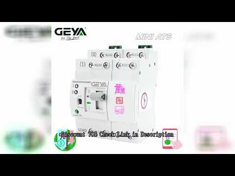 GEYA G2R Din Rail Mini ATS Automatic Transfer Switch Electrical Selector Switches Dual Power Switch