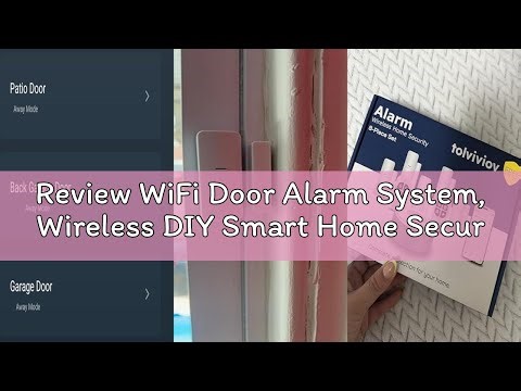 Review WiFi Door Alarm System, Wireless DIY Smart Home Security System, with Phone APP Alert, 8 Piec