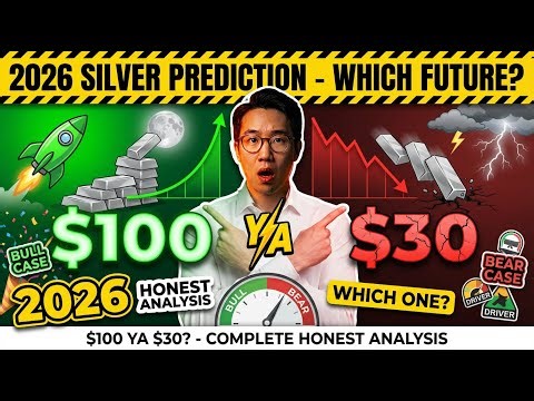 2026 SILVER PREDICTION: $100 Ya $30? Complete Honest Analysis