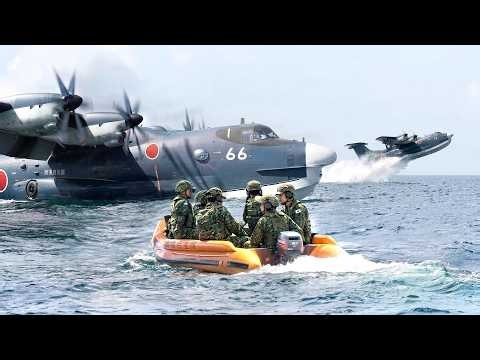 Japan Finally Puts Into Action Its Gigantic $160 Million Amphibious Aircraft for the First Time