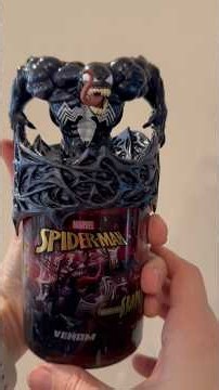 Venom Slime for kids! Fun sensory asmr activity #slime #marvel #venom #asmr #unboxing #toys #amazon