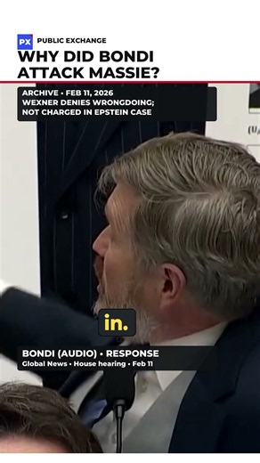 Why did Bondi attack Massie? | Feb 11 hearing #Shorts
