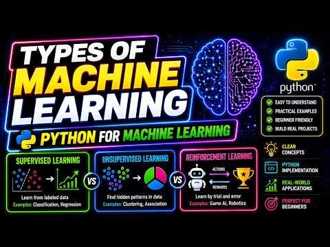 Types of Machine Learning | Python for Machine Learning Tutorial