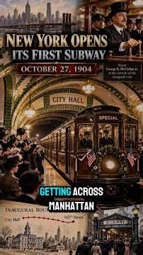 October 27, 1904: New York Opens Its First Subway #OnThisDay
