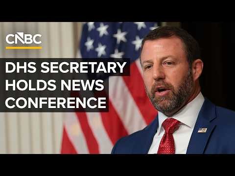 WATCH LIVE: Homeland Security Secretary Markwayne Mullin holds a news conference — 7/17/2026