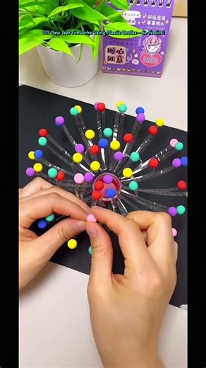 DIY New Year Fireworks Using Plastic Bottles – So Festive! #diy #claytutorial #handmade #craft