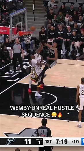 Victor Wembanyama's Incredible Hustle in NBA Highlights