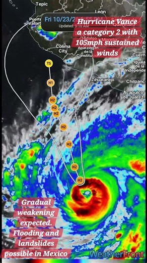 Hurricane Vance Now a Category 2 — Mexico on Alert 🌀