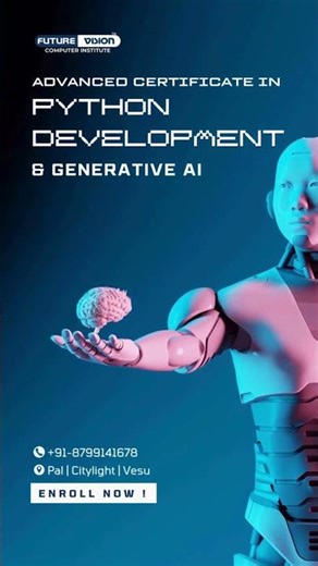 Advanced Certificate in Python Development & Generative AI | Hands-On Tech & AI Training