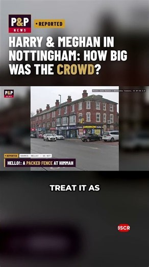 Harry & Meghan cheered in Nottingham. What the crowd reports say #shorts
