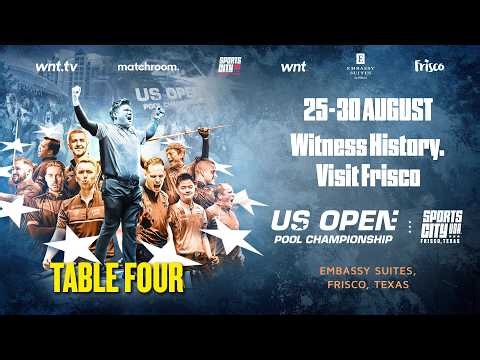 LIVE: US Open Pool Championship | Table 4 | Matchroom x talkSPORT | 25-Aug-26 Texas