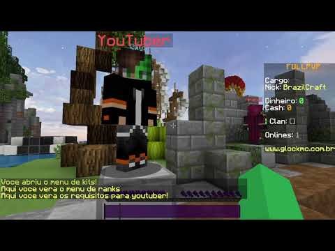 [MINECRAFT] Rede GlockyMC servidor completo de rankup para DOWNLOAD. #minecraft #rankup #fullpvp