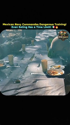 Mexican Navy Commandos Dangerous Training Even Eating Has a Time Limit 🪖🫡 #army #shorts #ytshorts
