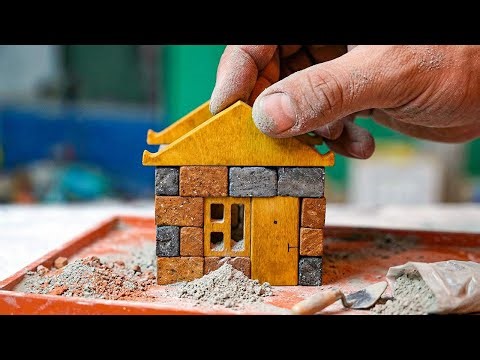 Building a Mini House with Real Bricks! 😱✨