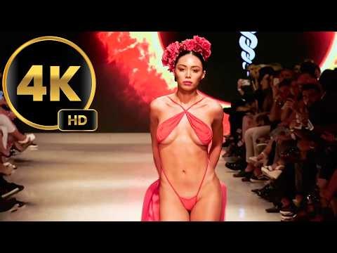 Stello Swimwear runway At Miami Swim Week. Art Hearts ! 4K